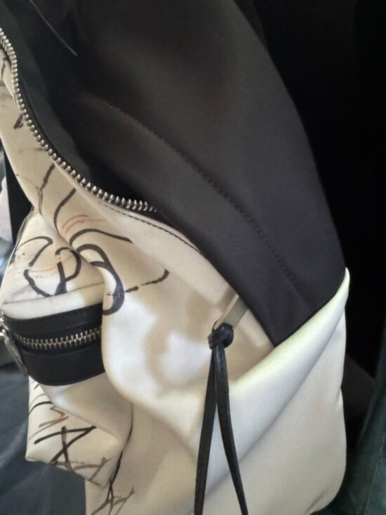 Saint Laurent x Basquiat City Backpack White Graffiti Nylon main image 2